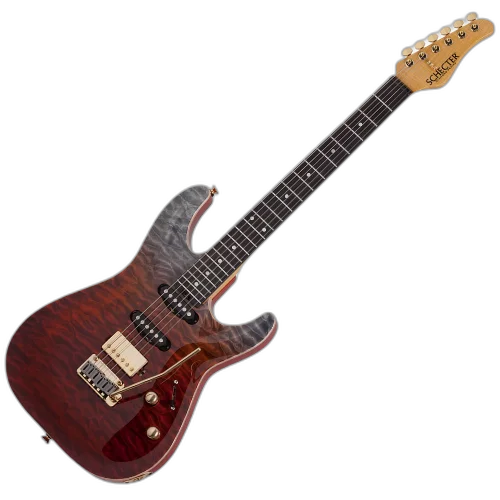Guitarra Schecter California Classic BF Bengal Fade com Captadores Schecter USA Pasadena Plus e Pasadena e Ponte Schecter 2-Point Tremolo 7303