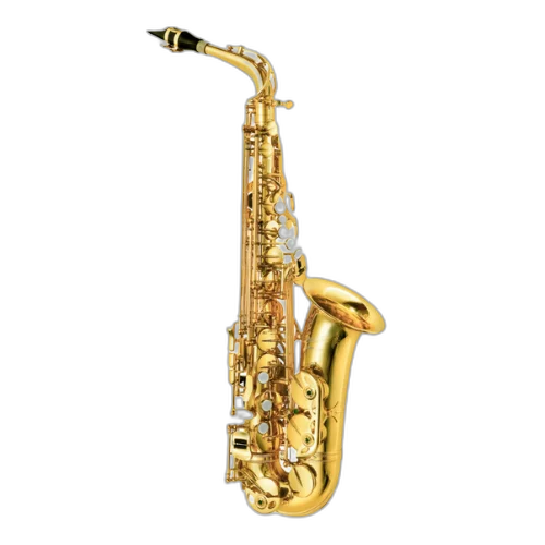 Saxofone Alto P.Mauriat PMSA-180 AGL Gold Lacquer com Super VI Neck e Brass Body