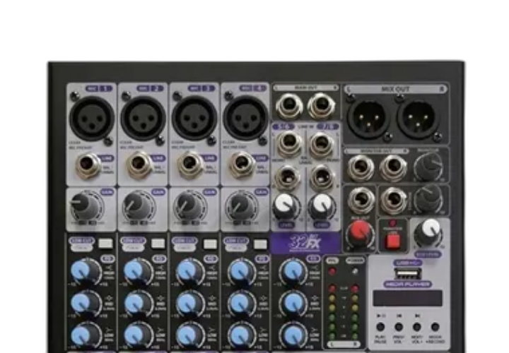 Entradas XLR e Phantom Power