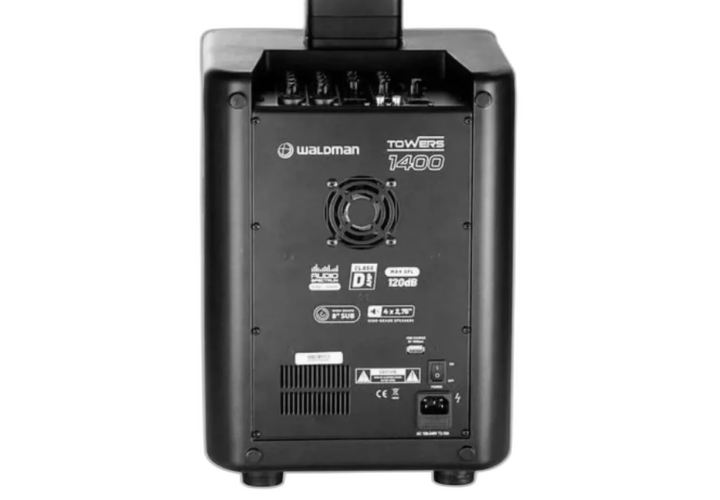 Subwoofer 8 polegadas e Torres Acopladas
