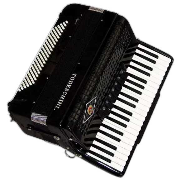 Acordeon 120 Baixos Todeschini Preto 41 Teclas com Bag