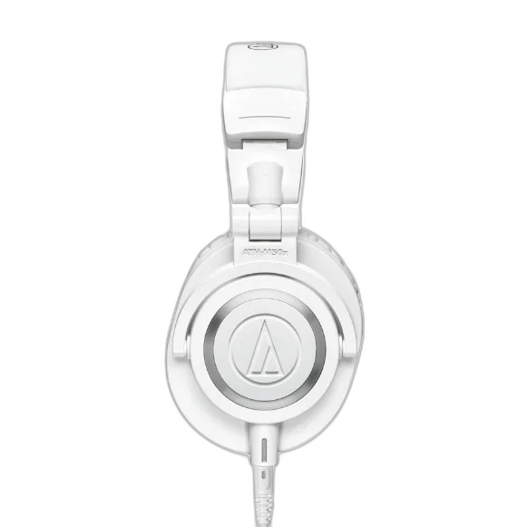 Fone de Ouvido Profissional Audio-Technica ATH-M50x White com Drivers 45mm Neodímio, Cabos Desconectáveis e Isolamento Sonoro Excepcional