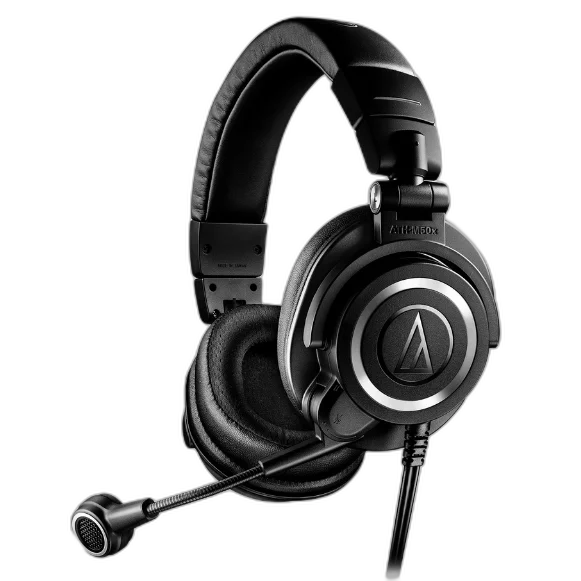 Fone de Ouvido Profissional Audio-Technica ATH-M50xSTS StreamSet com Microfone Condensador Cardióide, Drivers 45mm e Earpads Intercambiáveis