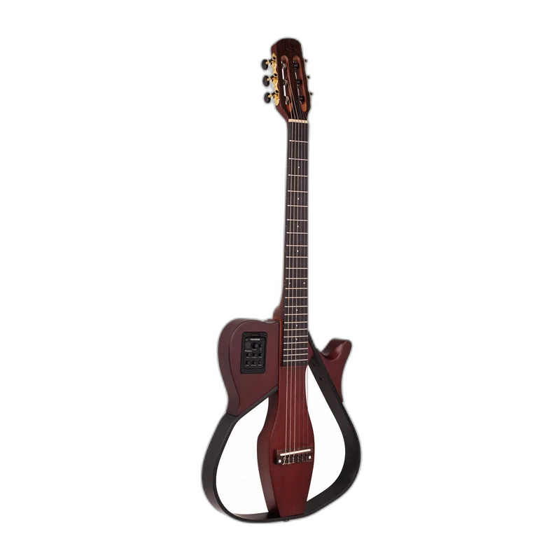 Violão Nylon Eletroacústico Marques VN-18CTSEQ CTS Castanho Fosco Vazado Cutaway com Pré Fishman Clásica III e Tensor Bidirecional