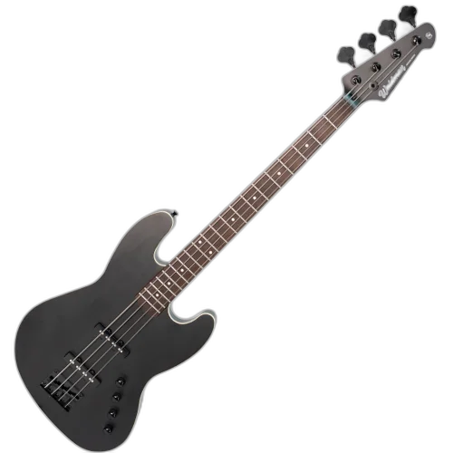 Contrabaixo Waldman GJJF350A BKS Black Satin 4 Cordas Ativo Modern Jazz Bass com Captadores JJ Cerâmicos e Tampo Flat
