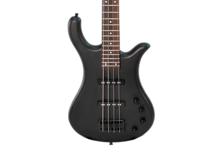 Contrabaixo 4 Cordas Ativo Waldman WB300A Black Satin com Captadores JJ Cerâmicos e Controles Master Volume e 3 Tons