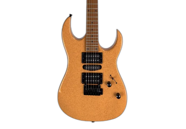 Guitarra Waldman WIG170 SPBZ Sparkle Bronze com Captadores HSH Cerâmicos e Ponte Tremolo Semi-Flutuante 2 Pivôs