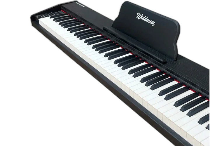 Piano Digital Waldman WPS-88 Primestage 88 Teclas Semi-Pesadas Preto Polifonia 64 Timbres 64 Ritmos 600
