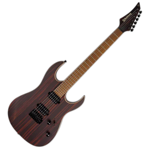 Guitarra Waldman WIGR220 DN Dark Natural com Captadores HH Cerâmicos e Ponte Tremolo Semi-Flutuante 2 Pivôs Black