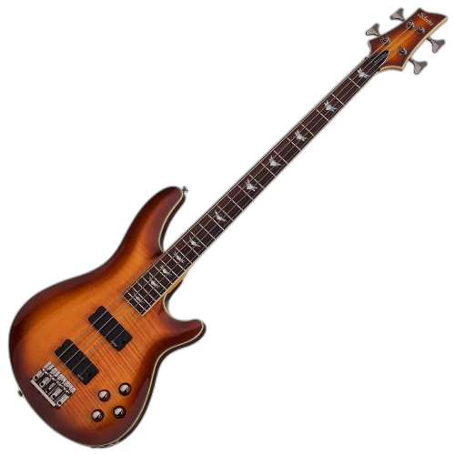 Contrabaixo Schecter Omen Extreme-4 Vintage Sunburst 4 Cordas com Captadores Schecter Diamond Bass e Pré-Ativo 2-Band EQ 34" Scale 2048