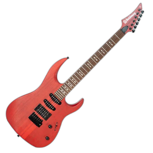 Guitarra Waldman WINT540 SWR Satin Worn Red com Captadores HSS Cerâmicos e Ponte Semi-Flutuante