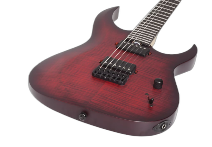 Tampo Flamed Maple Scarlet Burst