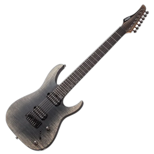 Guitarra Schecter Banshee Mach-7 Fallout Burst com Captadores Schecter USA Mach VII Humbucker e Ponte Hipshot Hardtail 1412