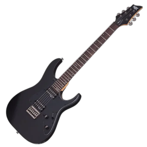 Guitarra Schecter Banshee-6 SGR Satin Black com Captadores Diamond Plus HH e Ponte Tune-O-Matic String-Thru 3852