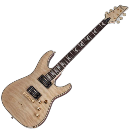 Guitarra Schecter Omen Extreme-6 Gloss Natural com Captadores Diamond Plus HH e Ponte Tune-O-Matic String-Thru 2033