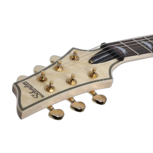 Guitarra Schecter Omen Extreme-6 Gloss Natural com Captadores Diamond Plus HH e Ponte Tune-O-Matic String-Thru 2033