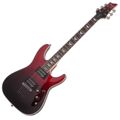 Guitarra Schecter Omen Extreme-6 Blood Burst com Captadores Diamond Plus HH e Ponte Tune-O-Matic String-Thru 2034