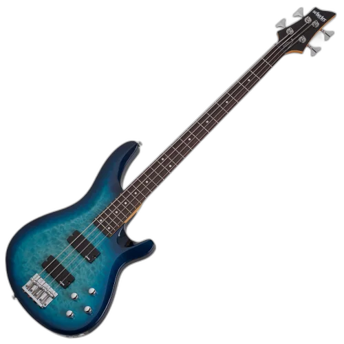 Contrabaixo Schecter C-4 Plus Ocean Blue Burst com Captadores Diamond Bass e Ponte Diamond Bass 589