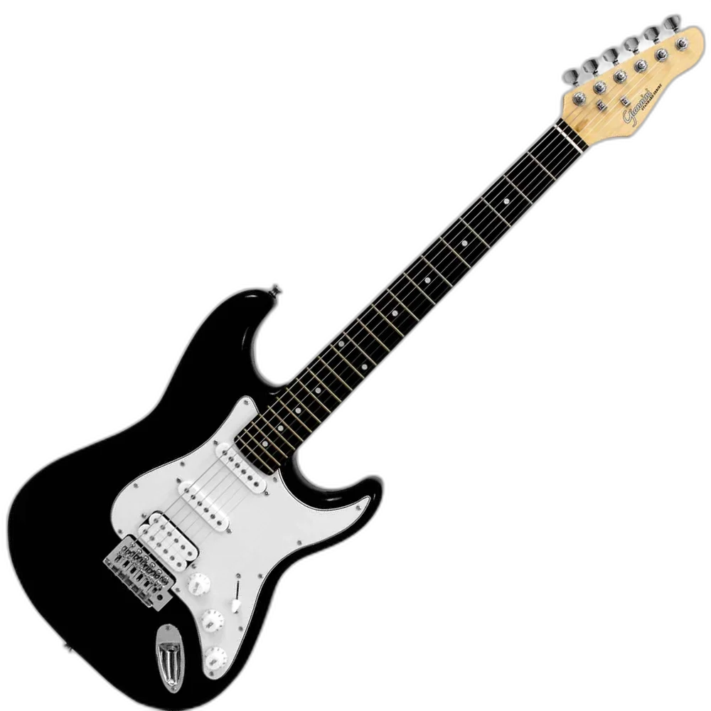 Guitarra Elétrica Giannini G-101 Black com Escudo White (BK/WH)