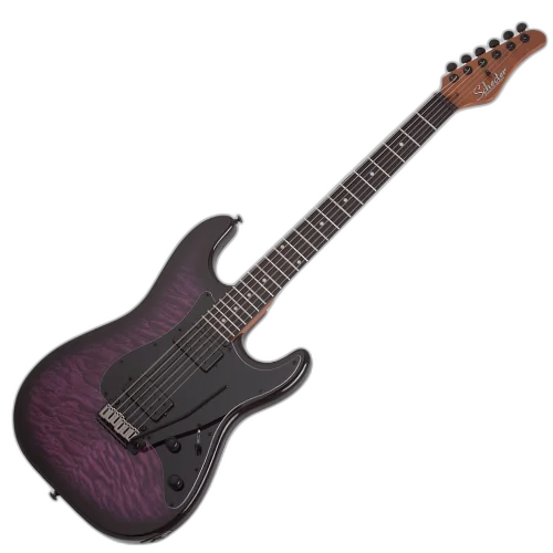 Guitarra Schecter Traditional Pro Trans Purple Burst TPB com Captadores Schecter USA Z-Plus HH e Ponte Diamond Vintage Tremolo 865