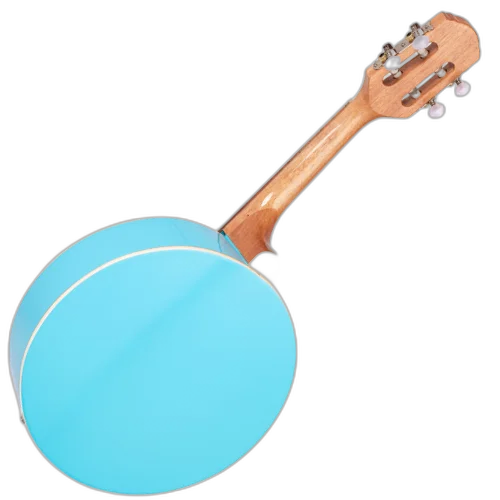 Banjo Eletroacústico Marquês BAJ-88BLEL Azul Brilho com Aro Cromado Pele Caprina 8" Captador Passivo e Som Percussivo Penetrante