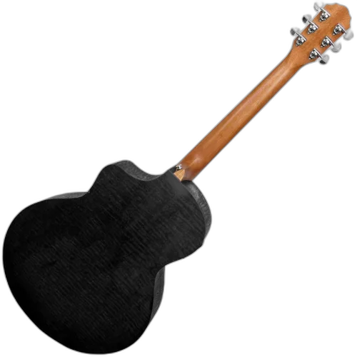 Violão Eletroacústico Giannini Acoustik GJM CEQ SBK Satin Black Aço com Corpo Mini Jumbo Cutaway e Equalizador MT-3 3 Bandas e Bag