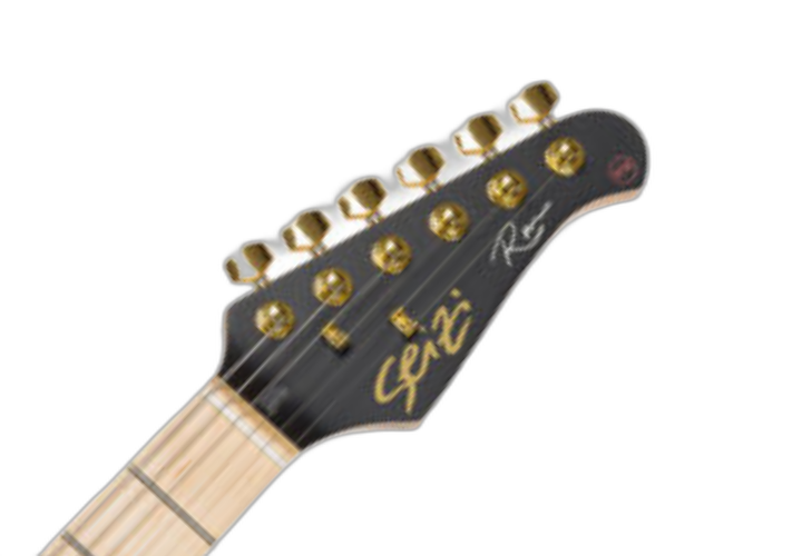 Corpo Superstrato Basswood Satin Black Gold