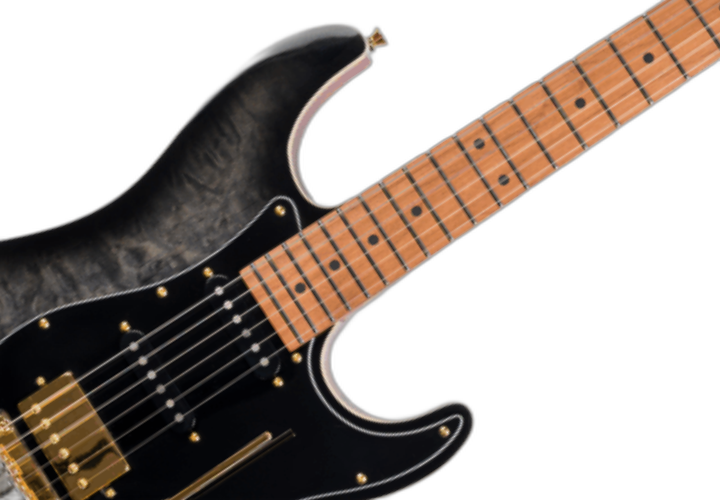 Corpo Quilted Maple sobre Mogno Gloss