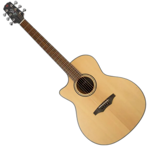 Violão Eletroacústico Seizi Supreme Ryu Cutaway Canhoto Spruce Natural Satin com Tampo Spruce Sólido Pré Fishman Sonitone e Bag Armor 10361105
