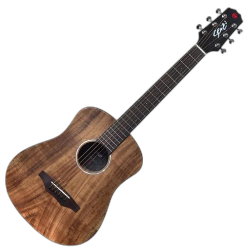 Violão Eletroacústico Seizi Supreme Baby Kaiju Koa com Captador Fishman Sonitone Cordas de Aço Madeira Koa Sólido e Bag 10360348
