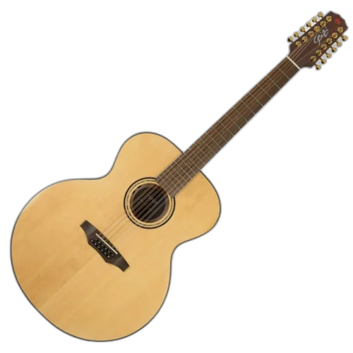 Violão Eletroacústico Seizi Supreme Godzilla 12 Spruce Natural Gloss com Captador Fishman Sonitone Cordas de Aço Madeira Flamed Maple Laminado e Bag 10361095