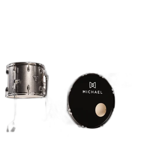 Bateria Michael Trinity DMT220 20" com Pratos Hi-Hat Crash Banco Pedal Baquetas e Ferragens Inclusas