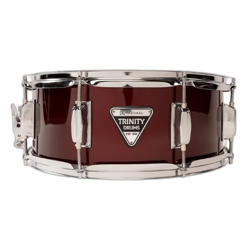 Bateria Michael Trinity DMT222 22" Wine Red com Pratos Hi-Hat Crash Banco Pedal Baquetas e Ferragens Inclusas