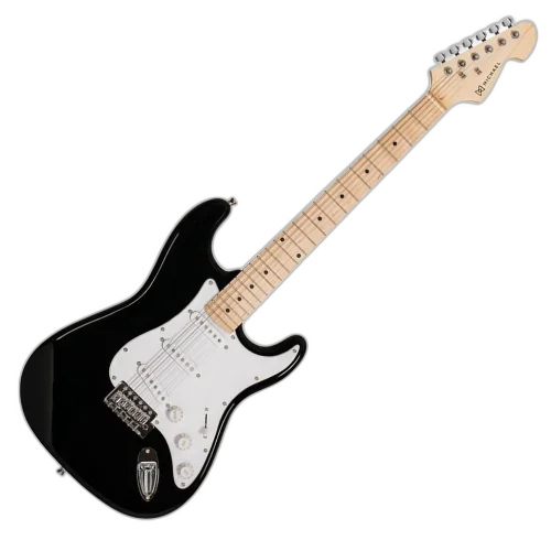Guitarra Michael Standard GM217N MBK com Captadores Single Coil Tarraxas Blindadas e Ponte Standard Strato
