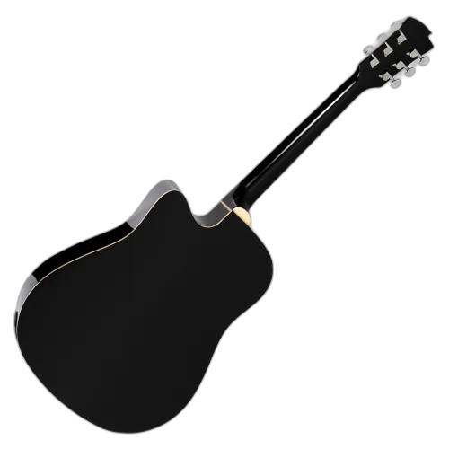 Violão Eletroacústico Michael Folk Cutaway VMF361 SB (Sunburst) com Tampo Linden Pré Michael 3 Bandas Tarraxas com Borboletas Filete Múltiplo ABS e Encordoamento Aço