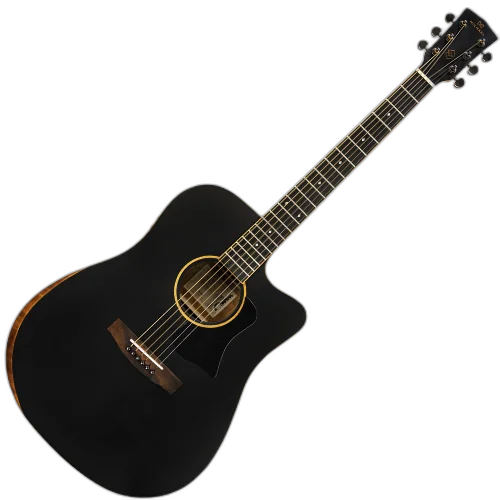 Violão Eletroacústico Michael Elegance VME730 G1QH com Tampo Spruce Pré Michael Cleverly Tarraxas Matte Black Die Cast Encordoamento Aço e Acabamento Open Pore