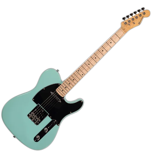 Guitarra Michael GM385N AB Antique Blue com Corpo Basswood Braço Hard Maple e Captadores Single Coil Lipstick SS