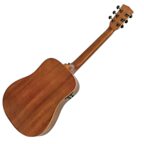 Violão Eletroacústico Michael Elegance VME700 VS (Vintage Sunburst) com Tampo Spruce Pré Michael Cleverly Tarraxas Matte Black Die Cast Encordoamento Aço e Acabamento Open Pore