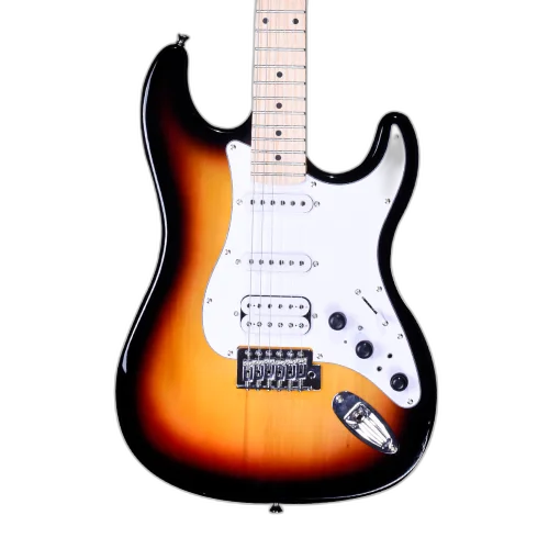 Guitarra Michael Rocker GMS250 VS Vintage Sunburst com Corpo Basswood Braço Maple Canadense e Captadores SSH com Efeitos Integrados