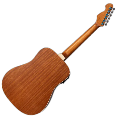 Violão Eletroacústico Michael Venice VMV570 BG (Black) com Tampo Spruce Pré Michael Cleverly Tarraxas Matte Black Die Cast Encordoamento Aço e Acabamento Open Pore