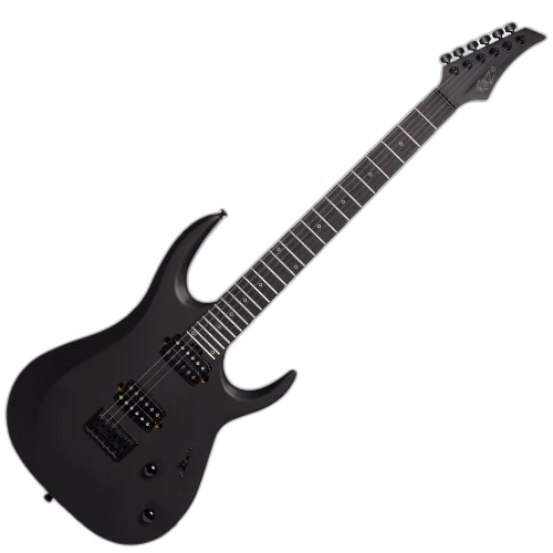 Guitarra Raze GMR400 Dark Side Superstrato Humbucker Cerâmico Purple Heart Ponte Hardtail String Through