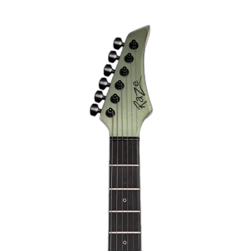 Guitarra Michael Raze GMR400 Olive Green Superstrato Humbucker Cerâmico Purple Heart Ponte Hardtail String Through