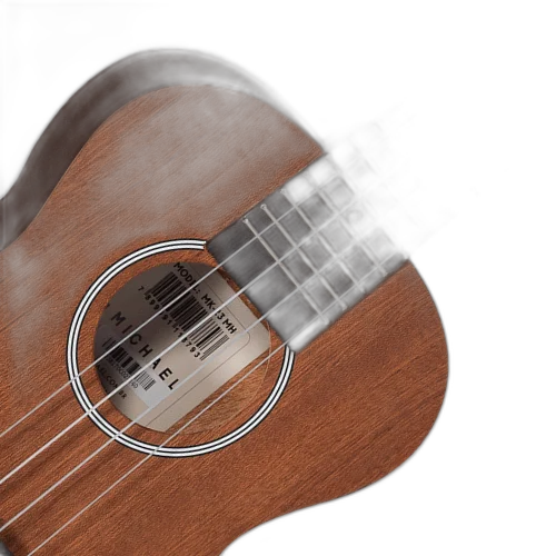 Ukulele Concert Acústico Michael MK23 MH Mahogany com Tampo Mahogany Fundo e Laterais Mahogany Escala Blackwood e Cavalete Blackwood