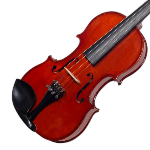 Violino de Arco Michael VNM130 3/4 Ébano com Tampo Spruce Maciço Fundo Maple Espelho Ébano Microafinadores e Estojo Térmico