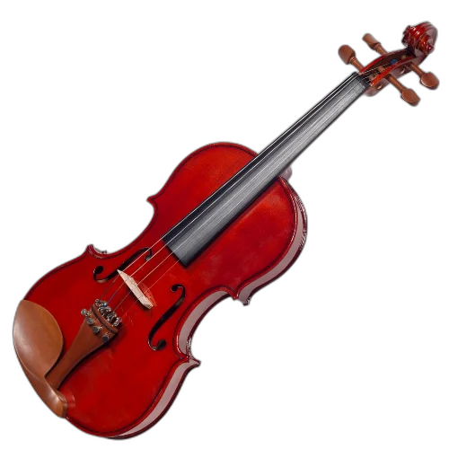 Violino de Arco Michael VNM136 3/4 Boxwood com Tampo Spruce Maciço Fundo Maple Espelho Ébano Microafinadores e Estojo Térmico