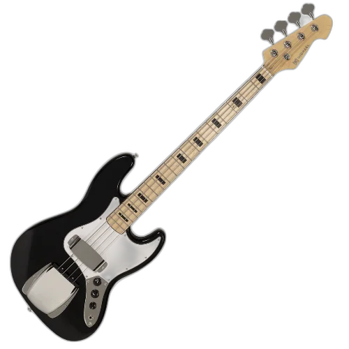 Contrabaixo Michael JB BM675N BK Black com Corpo Basswood Captadores Single Coil e Tarraxas Cromadas
