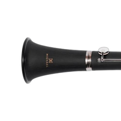 Clarinete Michael WCLM30N Série Essence Si Bemol Bakelite 17 Chaves Niqueladas Cortiça Natural Timbre Aveludado com Boquilha Case e Acessórios