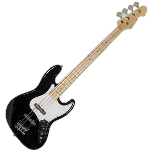 Contrabaixo Michael JB BM607N BK Black com Corpo Basswood Captadores Single Coil e Tarraxas Cromadas