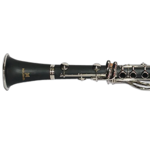 Clarinete Michael WCLM51N Série Essence Si Bemol Bakelite 18 Chaves Prateadas Cortiça Natural Timbre Encorpado com Boquilha Case e Acessórios