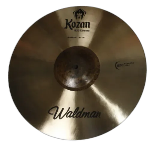 Prato de Bateria Waldman Kozan KOZ-HH16 Chimbal 16" com Liga B20 Som Equilibrado e Versátil Acabamento Natural